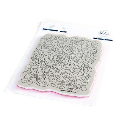 PinkFresh Studio - Cling Rubber Stamp - Mixed Blooms - 182422