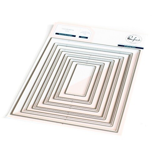 PinkFresh Studio - Essentials Collection - Die Set - Nested Rectangles - 183622