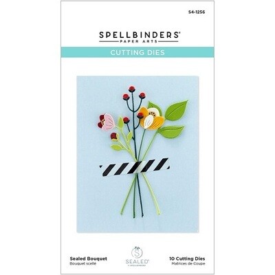 Spellbinders Paper Arts - Etched Die - Sealed Bouquet - S4-1256 - 10 pcs