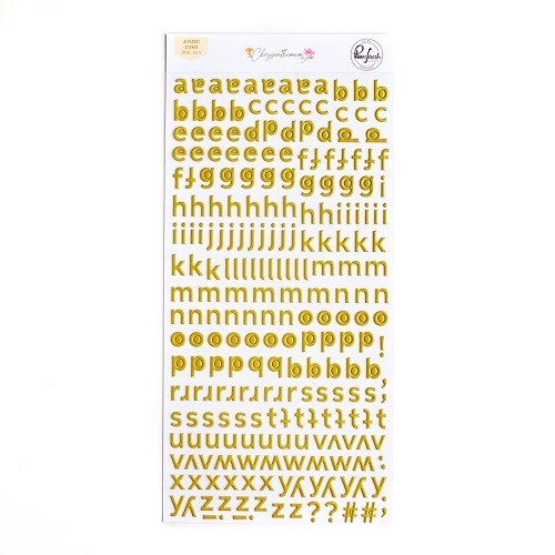 PinkFresh Studio - Chrysanthemum Collection - Mini Alphabets - Puffy - 173022- 266 pcs