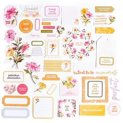 PinkFresh Studio - Chrysanthemum Collection - Ephemera - Die Cuts - 172522 - 45 pcs