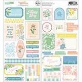 PinkFresh Studio - Flower Market Collection - Cardstock Stickers -185623 - 52 pcs - 2 sheets