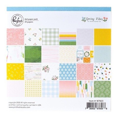 PinkFresh Studio - Spring Vibes Collection - 6&quot; x 6&quot; Paper Pack - 187923