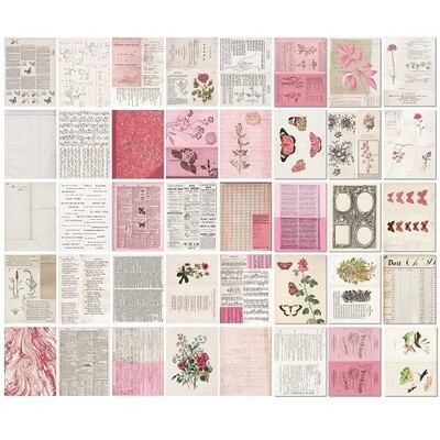 49 &amp; Market - Colour Swatch: Blossom - Collage Sheets  - CSB40179 - 40 pcs