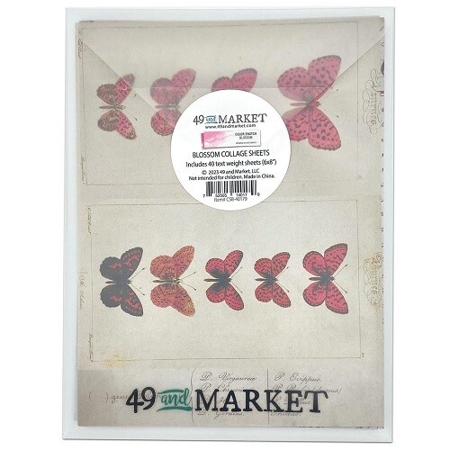 49 &amp; Market - Colour Swatch: Blossom - Collage Sheets  - CSB40179 - 40 pcs