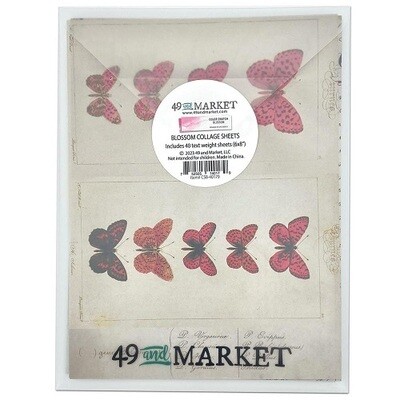 49 &amp; Market - Colour Swatch: Blossom - Collage Sheets  - CSB40179 - 40 pcs