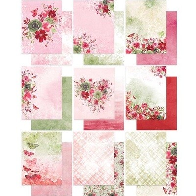 49 &amp; Market - ArtOptions - Rouge Collection - 6" x 8" Paper Pack - AOR39340 - 18 sheets