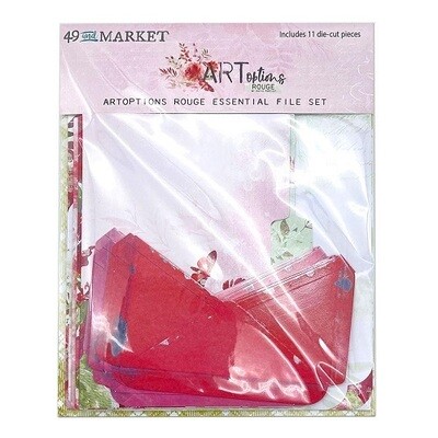 49 &amp; Market - ArtOptions - Rouge Collection - File Essentials - AOR39463 - 11 pcs