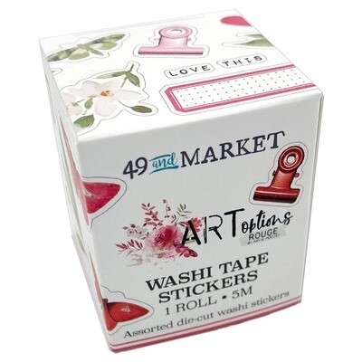 49 & Market - ArtOptions - Rouge Collection - Washi Tape Stickers - AOR39487 - 5 mtrs
