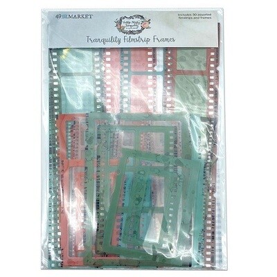 49 &amp; Market - Vintage Artistry - Tranquility Collection - Filmstrip Frames - VAT39838 - 30 pcs