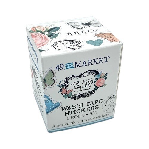 49 &amp; Market - Vintage Artistry - Tranquility Collection - Washi Tape Stickers - VAT39784 - 5 mtrs