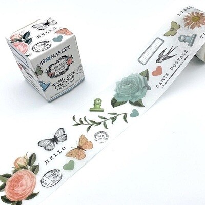 49 &amp; Market - Vintage Artistry - Tranquility Collection - Washi Tape Stickers - VAT39784 - 5 mtrs