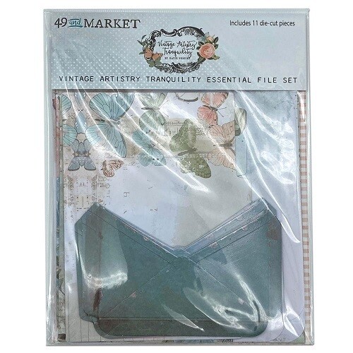 49 &amp; Market - Vintage Artistry - Tranquility Collection - File Essentials - VAT39746 - 11 pcs