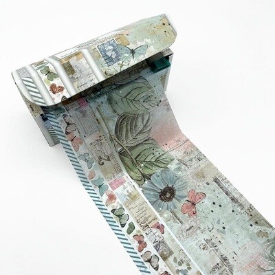 49 & Market - Vintage Artistry - Tranquility Collection - Washi Tape - Fabric - VAT40759 - 4 Rolls