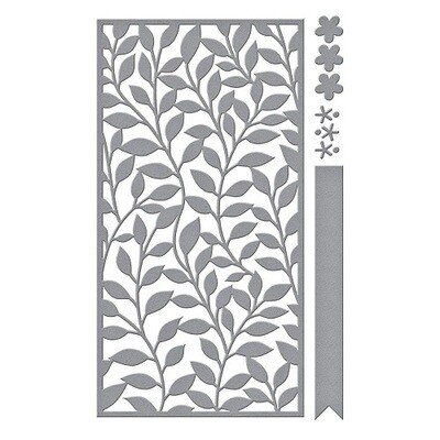 Spellbinders Paper Arts - Slimline Mini - Sweet Leaf -  Etched Die - S5-508