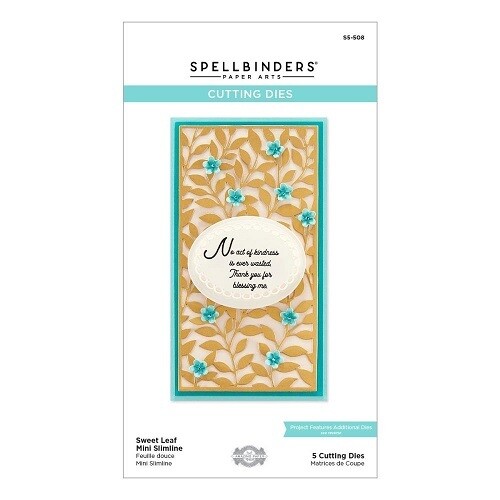 Spellbinders Paper Arts - Slimline Mini - Sweet Leaf -  Etched Die - S5-508