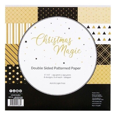 Tonic Studios - 6&quot; x 6&quot;- Christmas Magic - Scrap Pad - 9387E