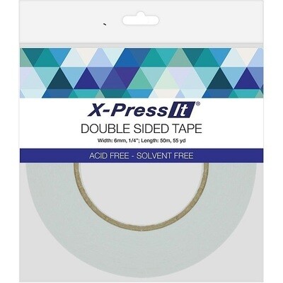 X - Press It - Double Sided Tape - 6mm x 50mts - DST6
