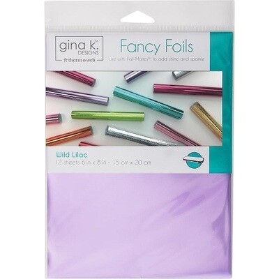 Gina K Designs - Fancy Foils - Wild Lilac - 6&quot; x 8&quot; - 18034 - 12 sheets - 