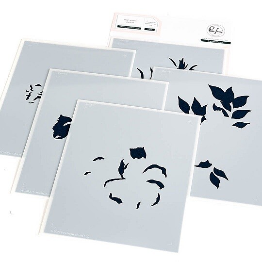 PinkFresh Studio - Wonderful In Every Way - Layered Stencil - 192423 - 6 pcs