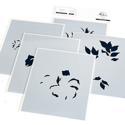 PinkFresh Studio - Wonderful In Every Way - Layered Stencil - 192423 - 6 pcs