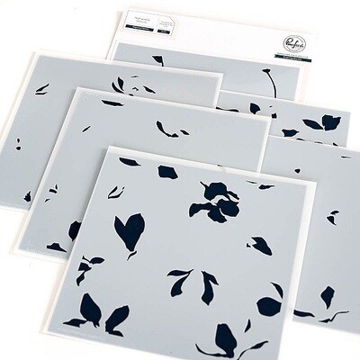 PinkFresh Studio - Magnolia Pattern - Layered Stencil - 191423 - 6 pcs