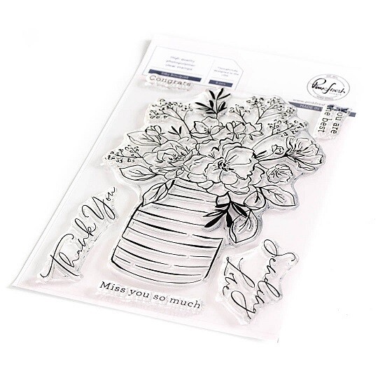 PinkFresh Studio - Clear Stamp - Inky Bouquet - 4&quot; x 6&quot; - 191523