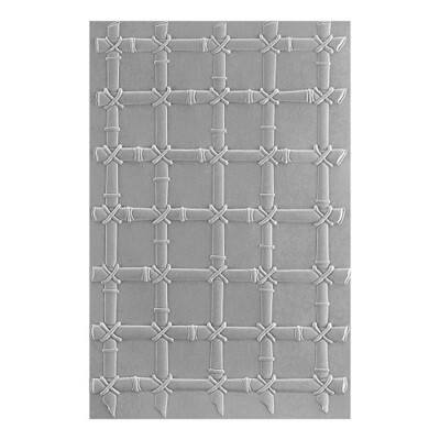 Spellbinders Paper Arts - 3D Embossing Folder - Bamboo Trellis - 5.5" x 8.5" - E3D-044