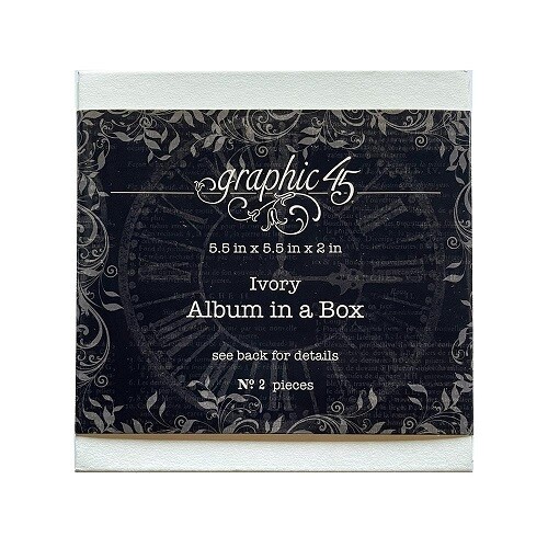 Graphic 45 - Staples Mini Album - In A Box - Ivory - G4502568