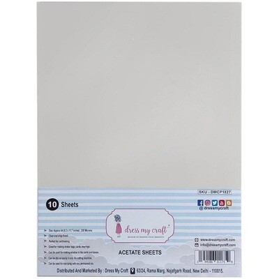 Dress My Craft - Acetate Sheets - A4 - Clear