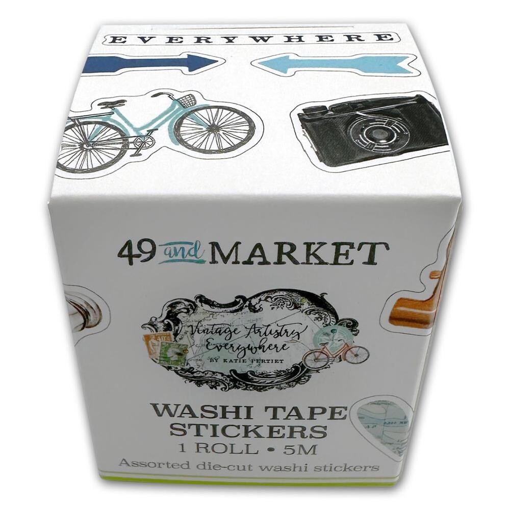 49 &amp; Market - Vintage Artistry - Everywhere Collection - Washi Tape - Stickers - VAE40827 - 5 mtrs