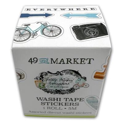 49 & Market - Vintage Artistry - Everywhere Collection - Washi Tape - Stickers - VAE40827 - 5 mtrs