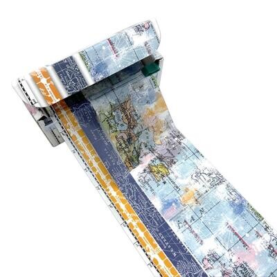 49 & Market - Vintage Artistry - Everywhere Collection - Washi Tape - Fabric - VAE40810 - 4 Rolls
