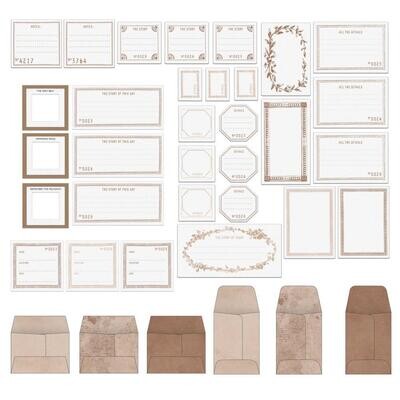 49 &amp; Market - Colour Swatch: Toast - Envelope Bits - CST41183 - 37 pcs