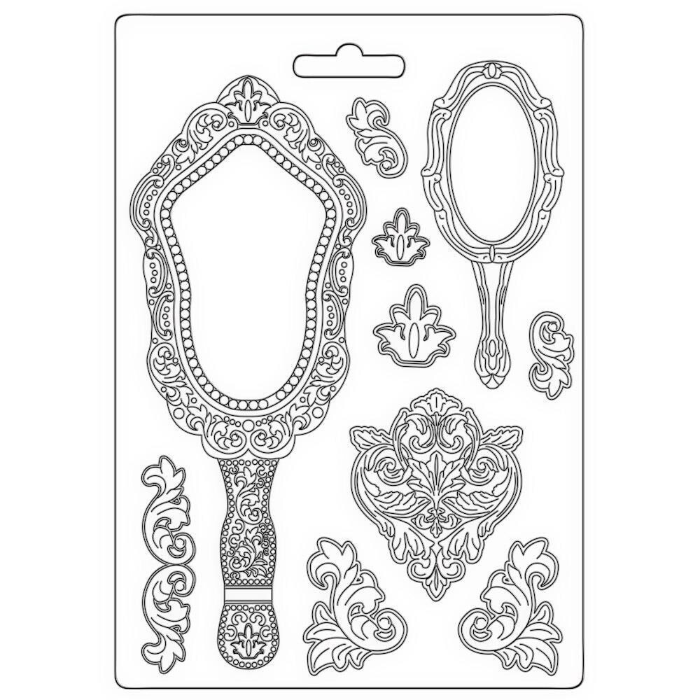 Stamperia - Maxi Moulds - Rose Parfum Collection - Mirrors - K3PTA5639
