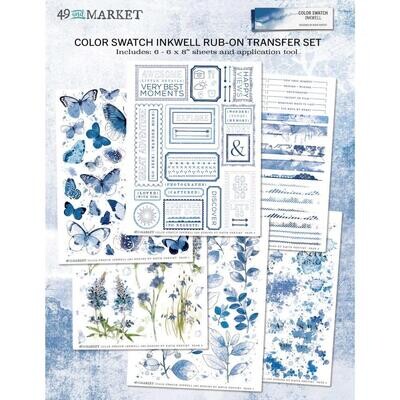 49 &amp; Market - Colour Swatch - Inkwell Collection - Rub On Transfers - 6&quot; x 8&quot; - CSI40926 - 6 sheets