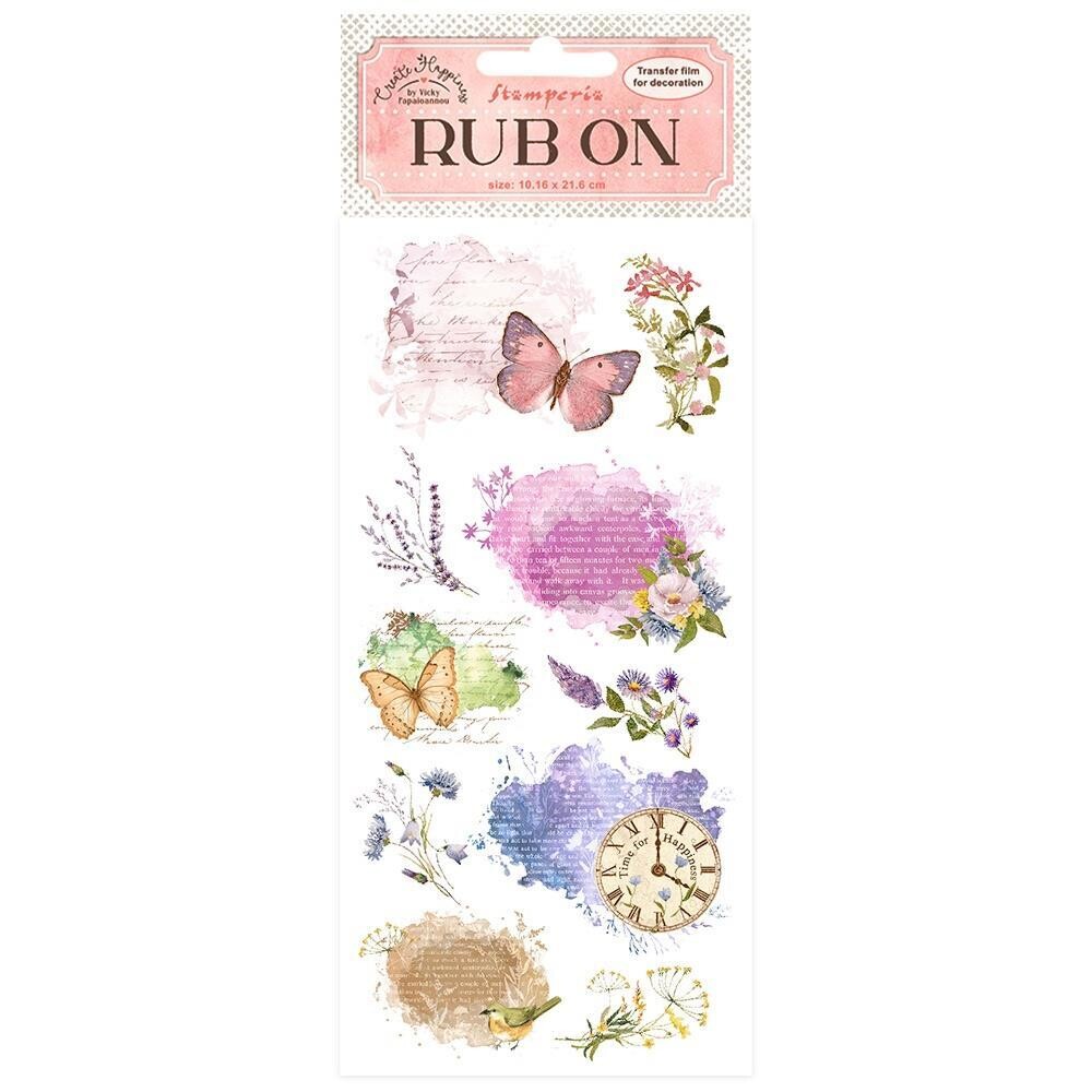 Stamperia - Create Happiness Collection - Rub On Transfers - Manuscript - DFLRB19
