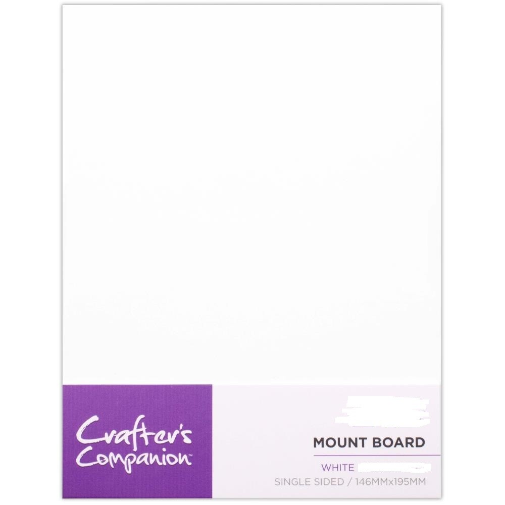 Crafters Companion - Mount Boards - 5.75&quot; x 7.75&quot; - White - CCMOUNTW20 - 1 pce