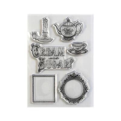 Elizabeth Craft Designs - Stamp & Die Set - Cream & Sugar