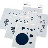 PinkFresh Studio - Floral Circles - Layered Stencil - 194623 - 5 pcs