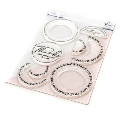 PinkFresh Studio - Clear Stamp - Around The Shape - Circles - 6&quot; x 8&quot; - 194323