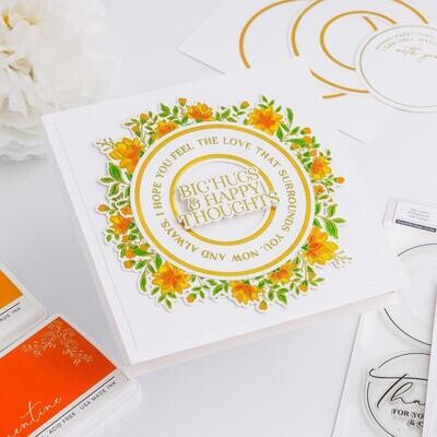 PinkFresh Studio - Die - Circle Florals - 194523 - 9 pcs