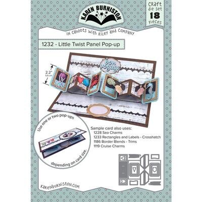 KB Riley - Karen Burnston - Dies - Little Twist Panel Pop Up - 1232 - 18 pieces