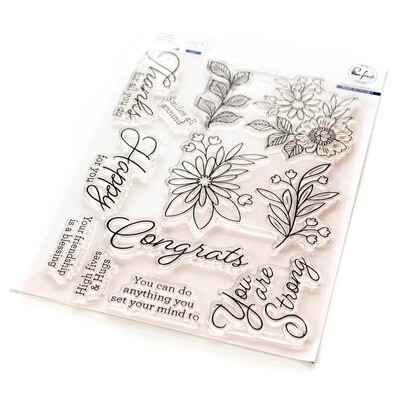 PinkFresh Studio - Clear Stamp - 6&quot; x 8&quot; - Happy For You - 194723