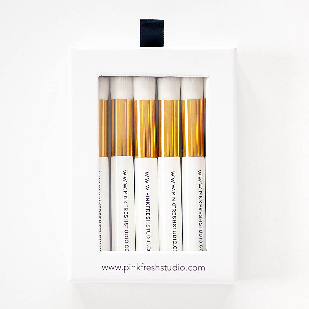 PinkFresh Studio - Essentials - Blending Brush Set - Detail - PF107ES - 6 pack