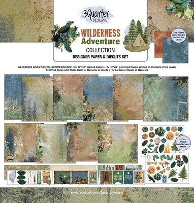3 Quarter Designs - 12 x 12 Collection - Wilderness Adventure 