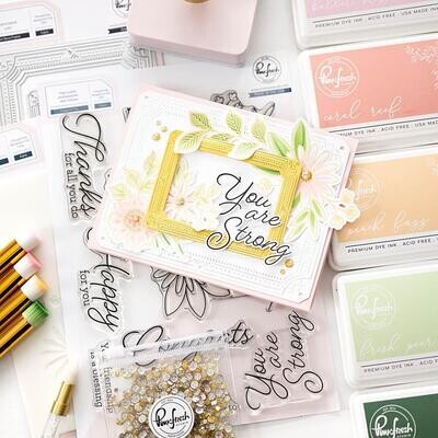PinkFresh Studio - Happy For You - Layered Stencil -  194923 - 6 pcs