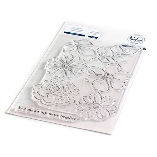 PinkFresh Studio - Clear Stamp - Brighter Days - 4&quot; X 6&quot; -139122 - 2pcs