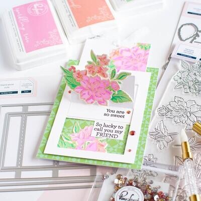PinkFresh Studio - Artistic Dahlia - Die Set - 196523 - 4pcs