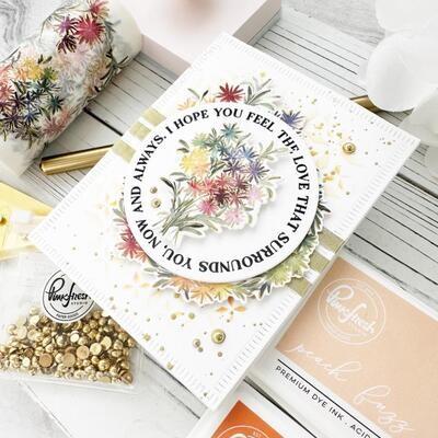 PinkFresh Studio - Rainbow Daisy - 4" x 12" - Slimline Stamp - 196023